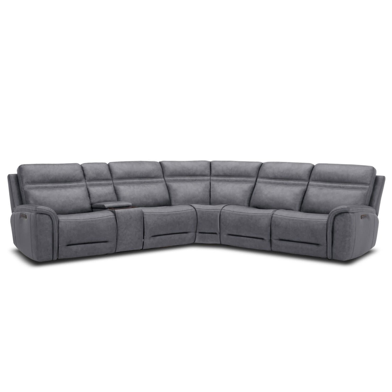 Liberty Furniture Cooper Blue Gray 6pc Sectional w/power