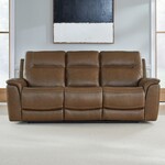 Liberty Furniture Collins Chestnut Leather Power Sofa