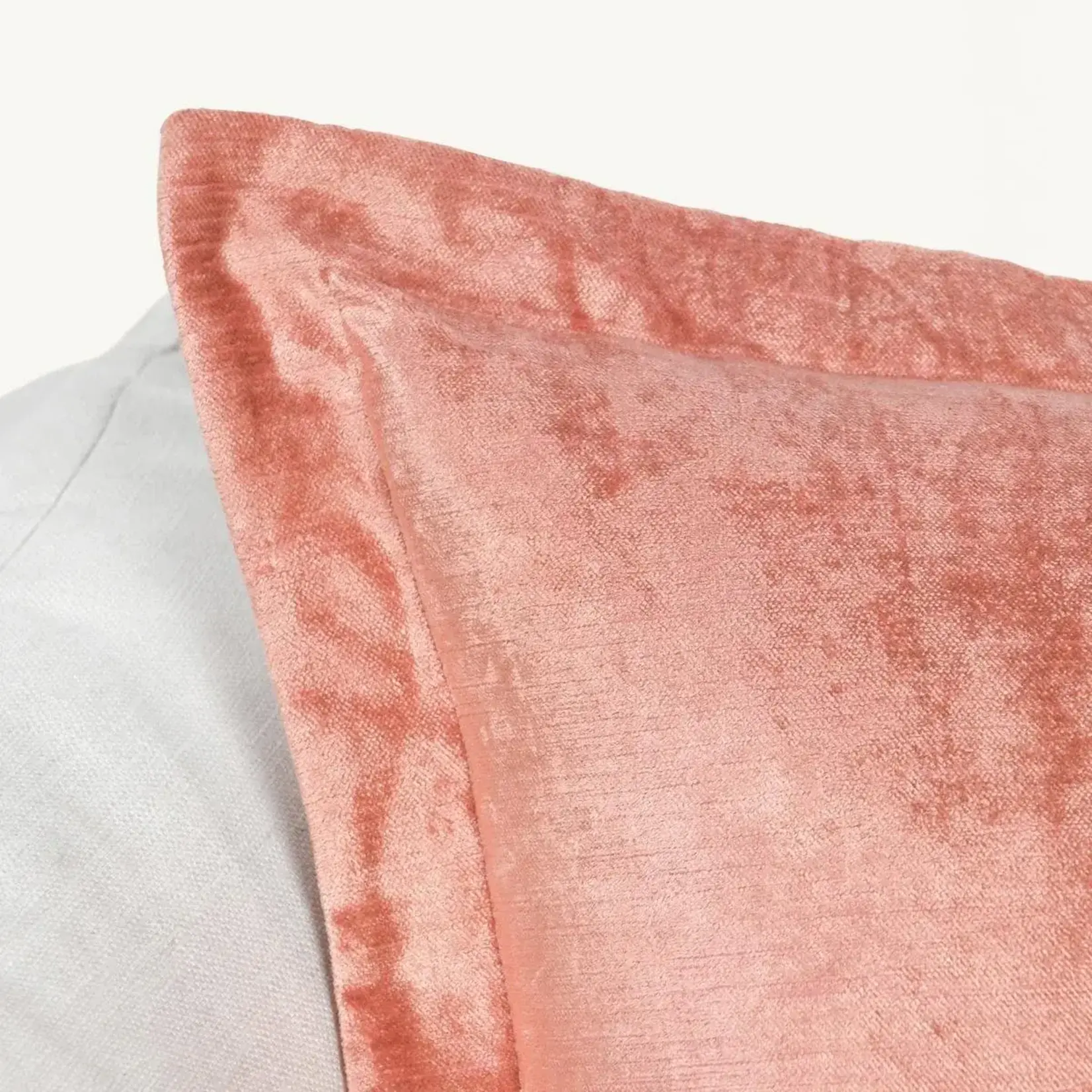 Classic Home 22x22 Pillow Lapis Velvet Dusty Coral V300069
