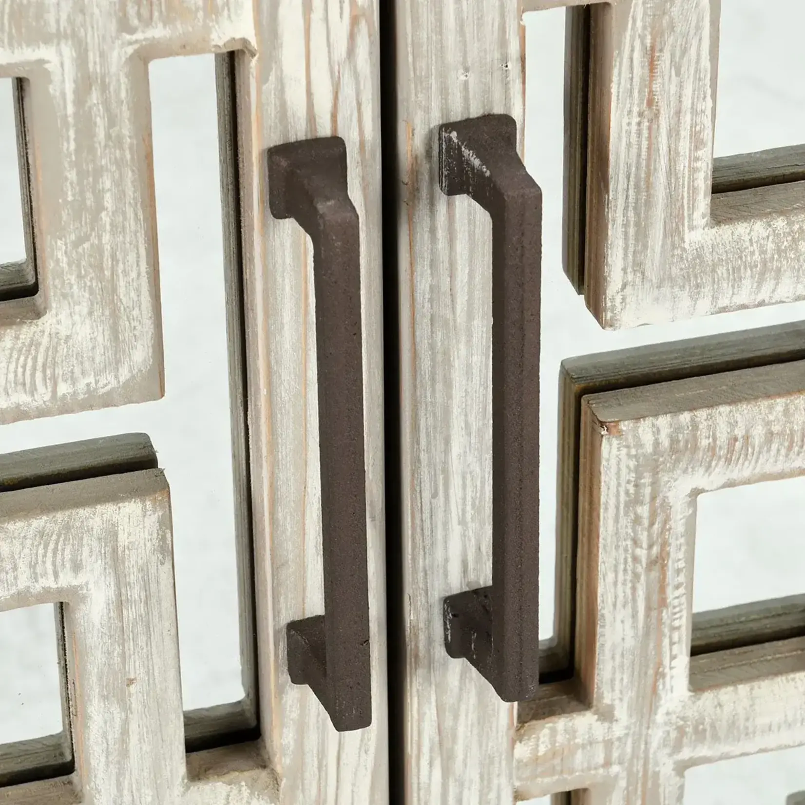 Classic Home Arley Reclaimed Pine 6Dr Cabinet Timeworn Cream