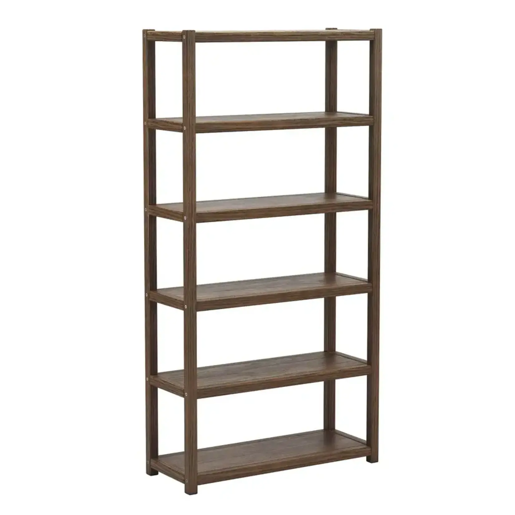 GrainWood Greenport 72" Bookcase Brushed Walnut