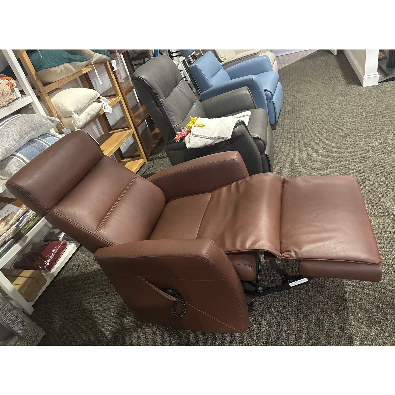 Divani Power Recliner T409 Cognac Leather