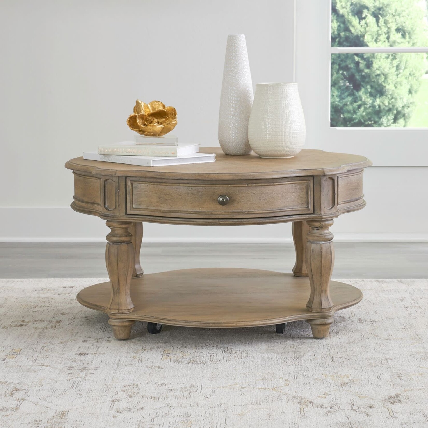 Liberty Furniture Magnolia Manor Round Cocktail Table
