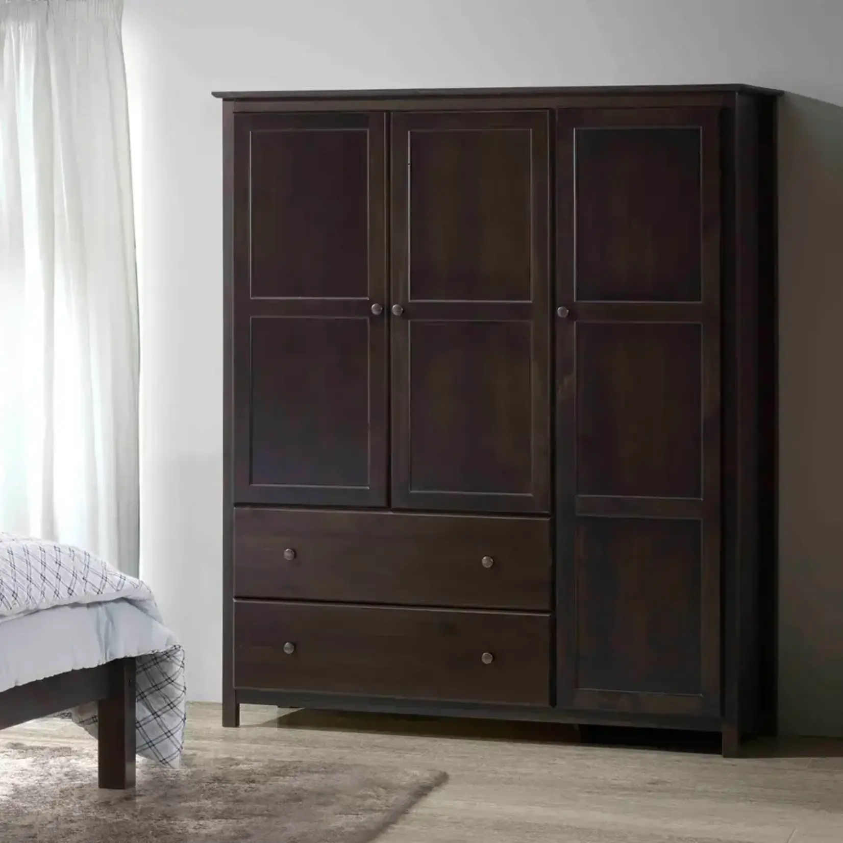 Shaker 3 Door Wardrobe Expresso