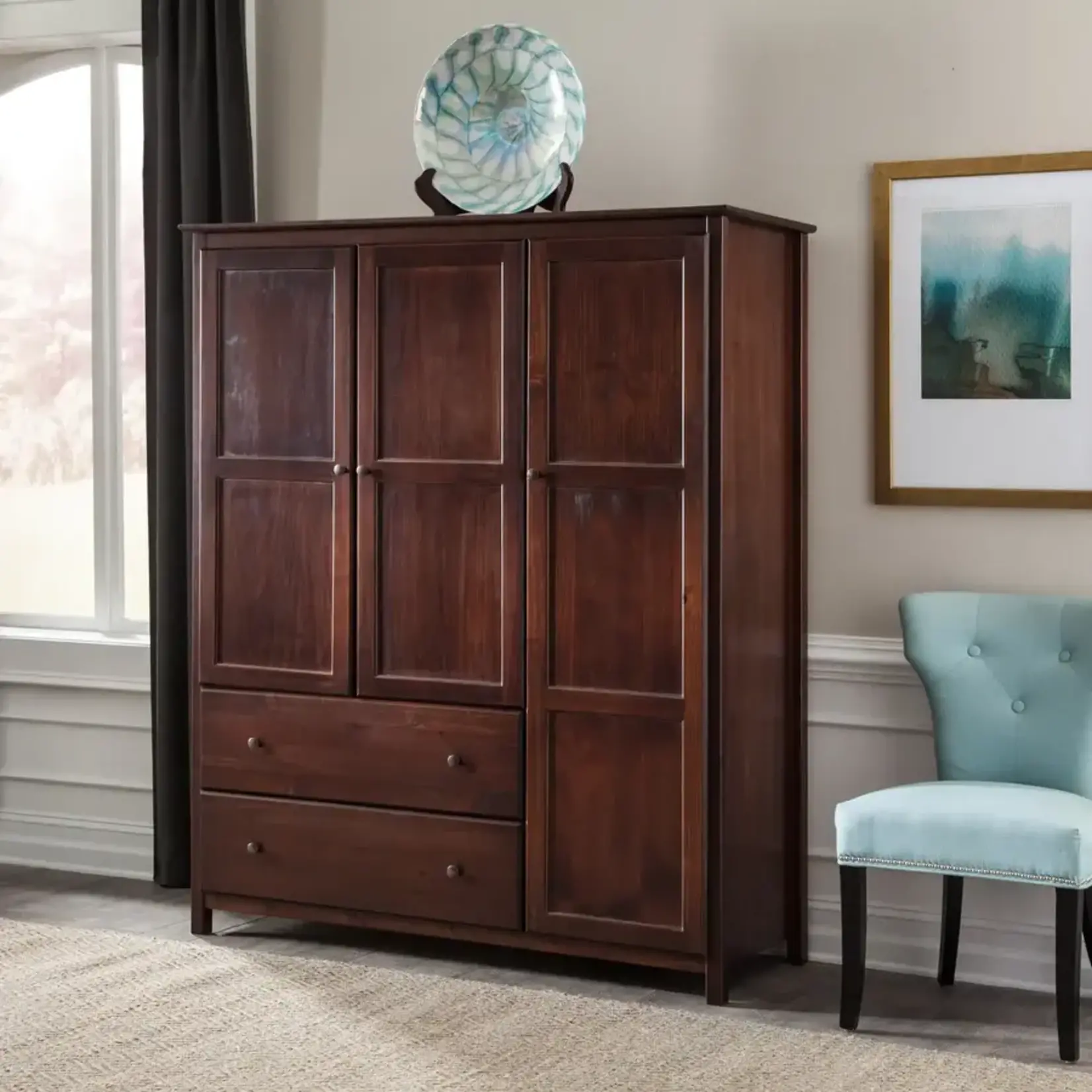 Shaker 3 Door Wardrobe Cherry