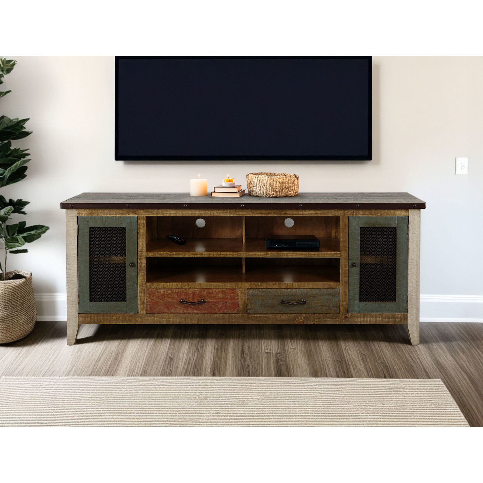 IFD Antique TV Stand 76"