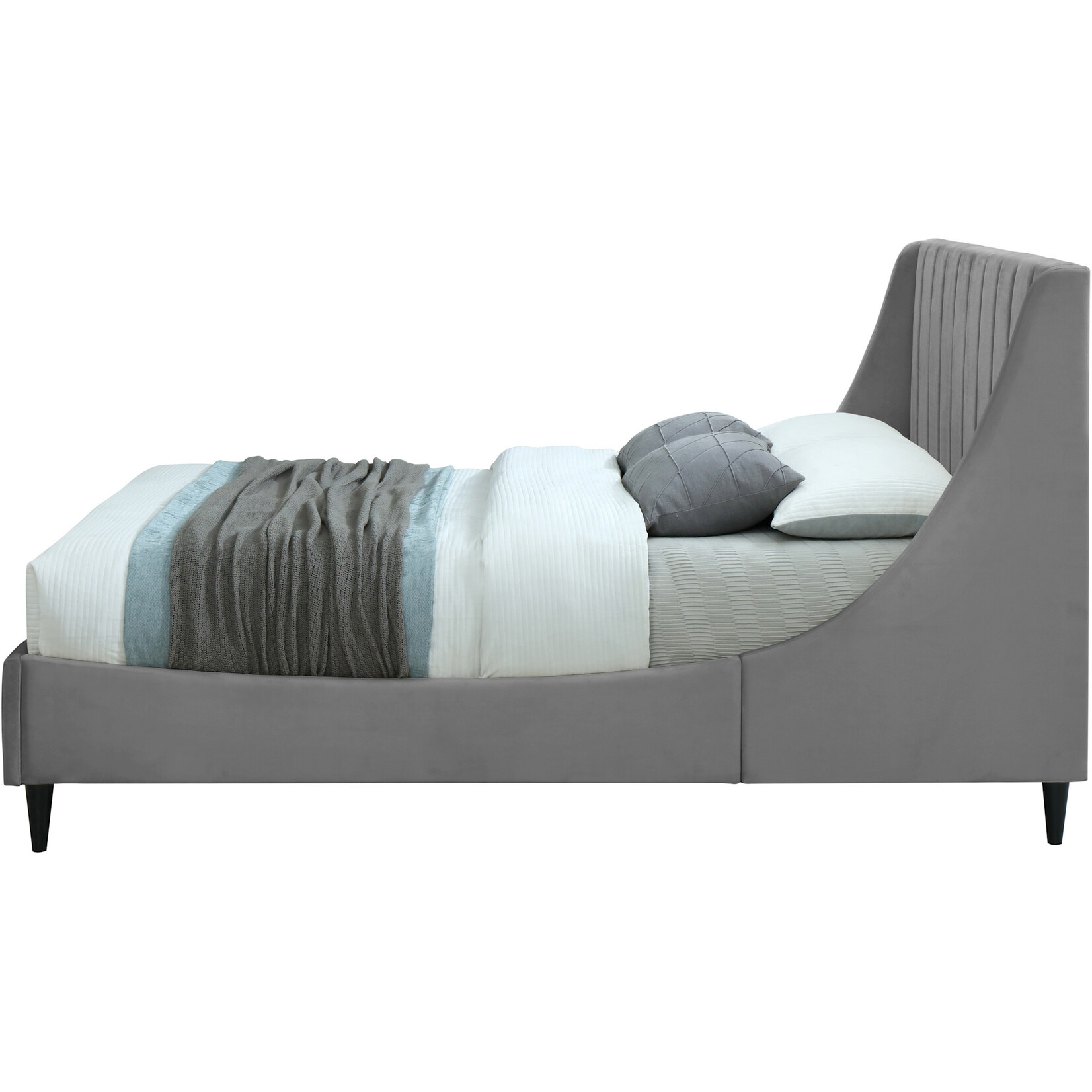 Eva Grey King Bed