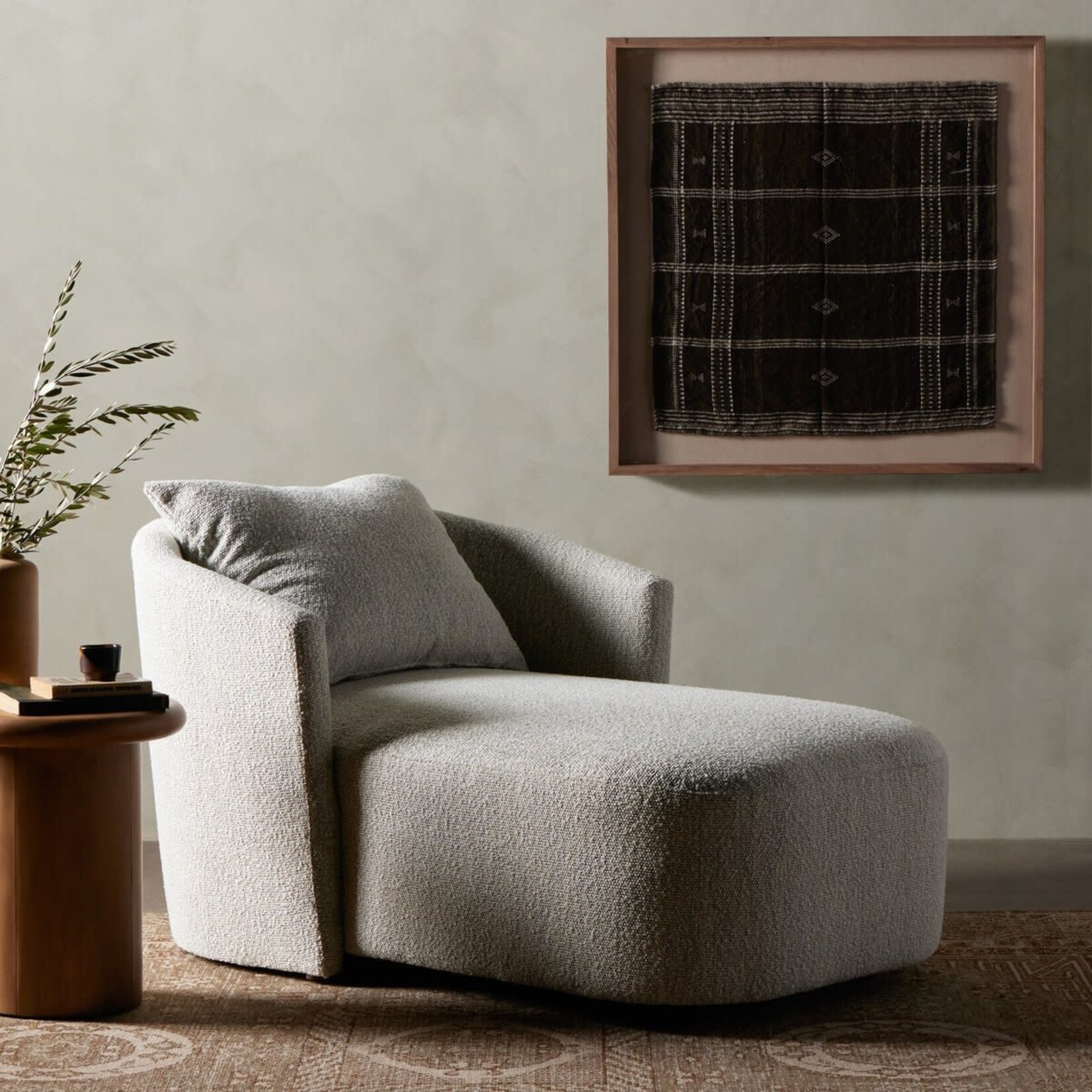 Four Hands Farrah Chaise Lounge Merino Cotton