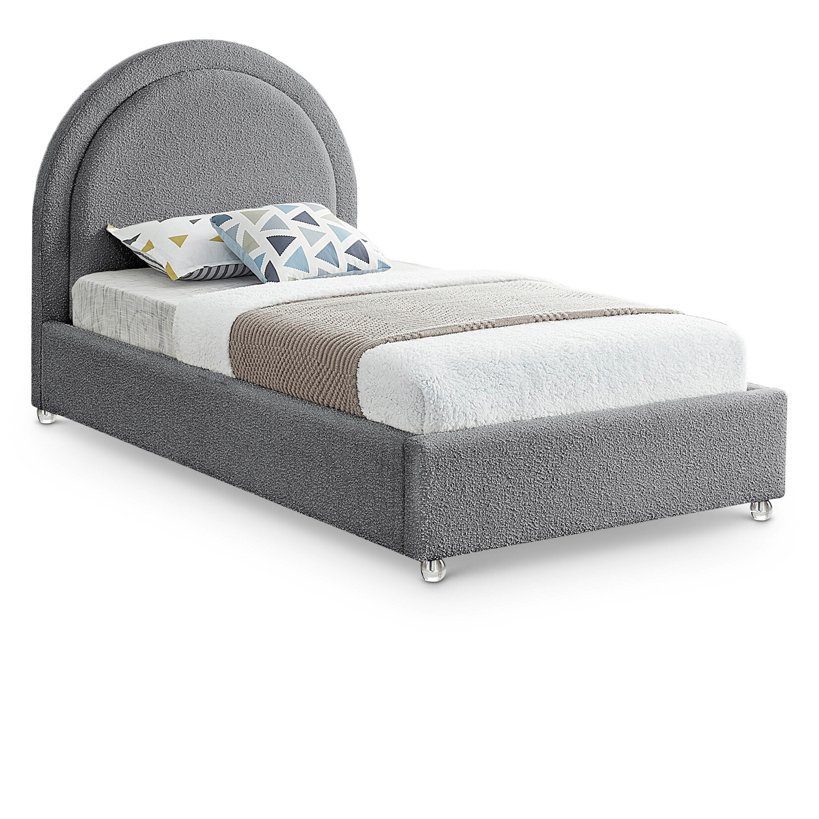 MiloGrey-T Twin Bed