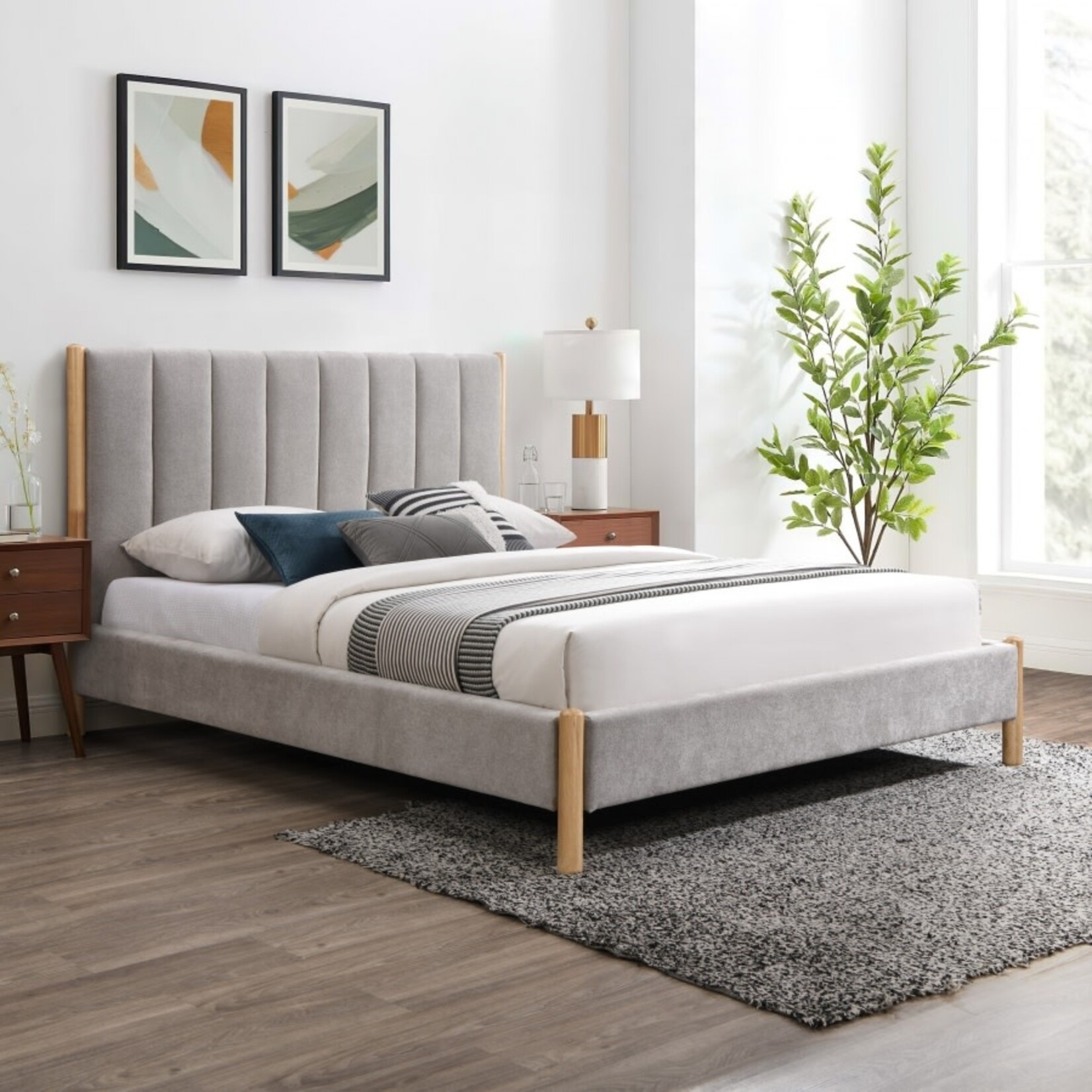 KonaGrey-Q Queen Bed