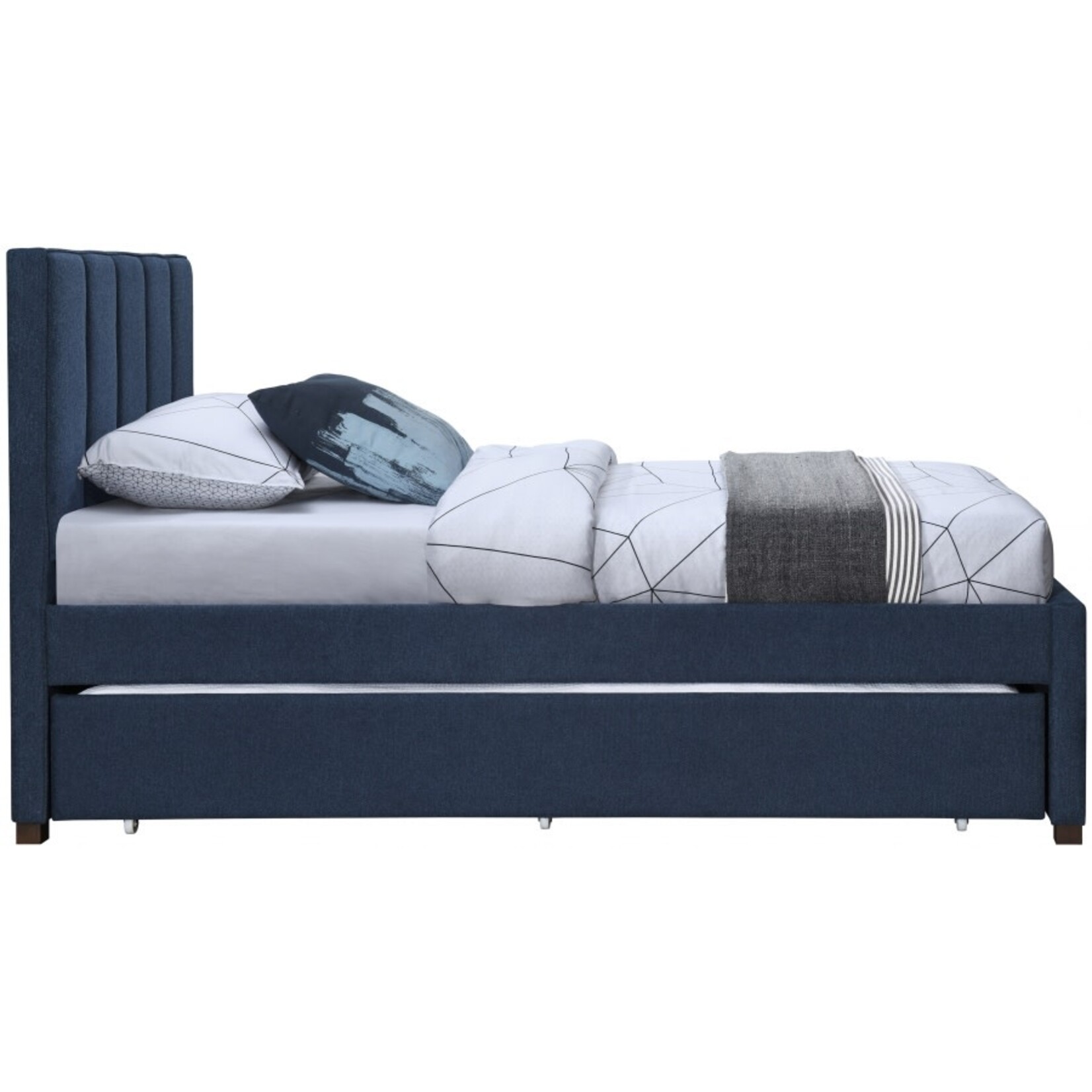 HarperNavy-T Twin Trundle Bed