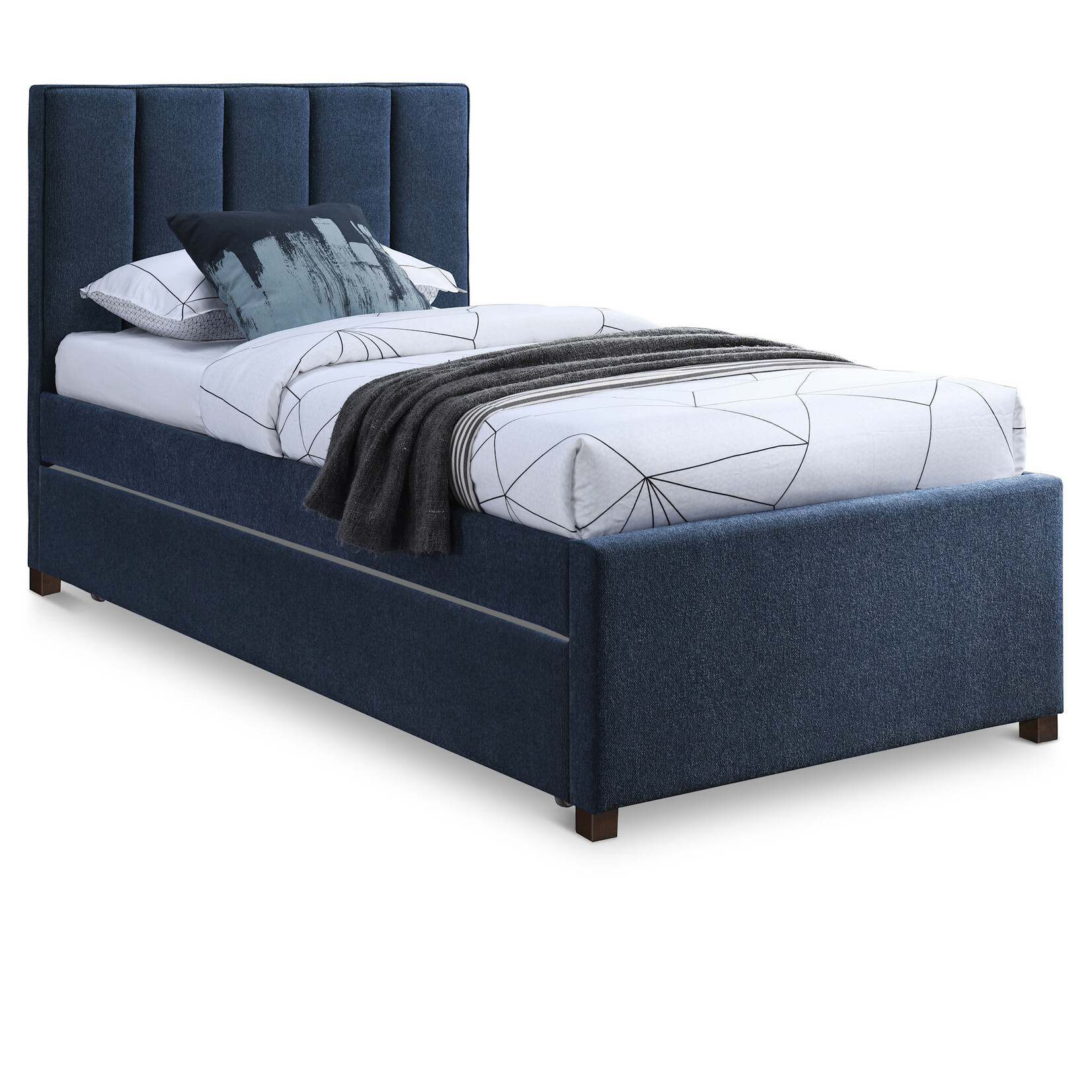HarperNavy-T Twin Trundle Bed