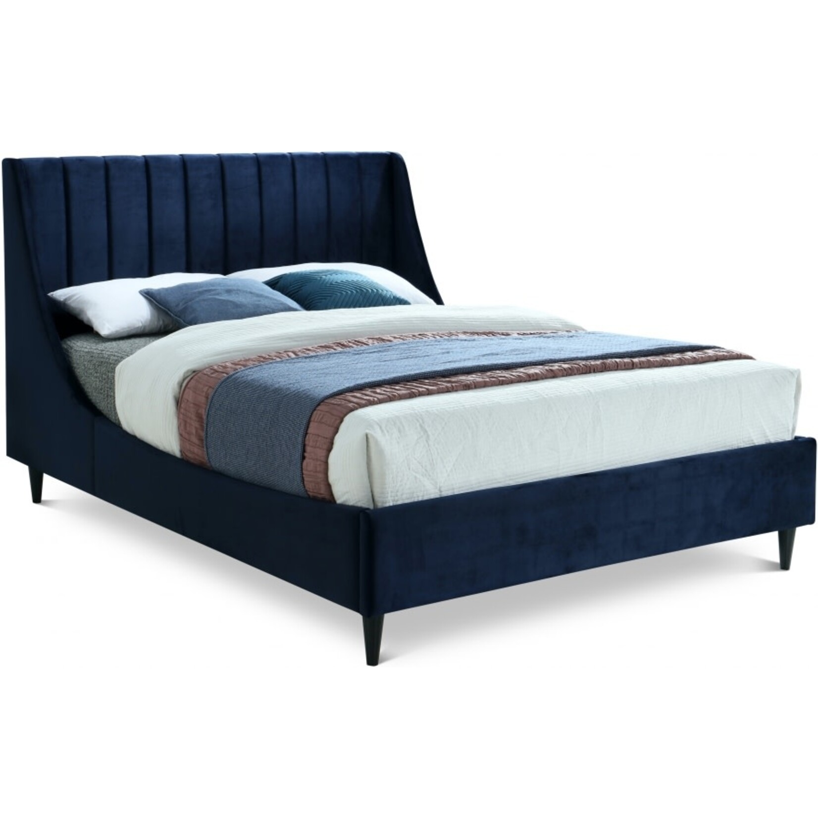 Eva Navy Queen Bed