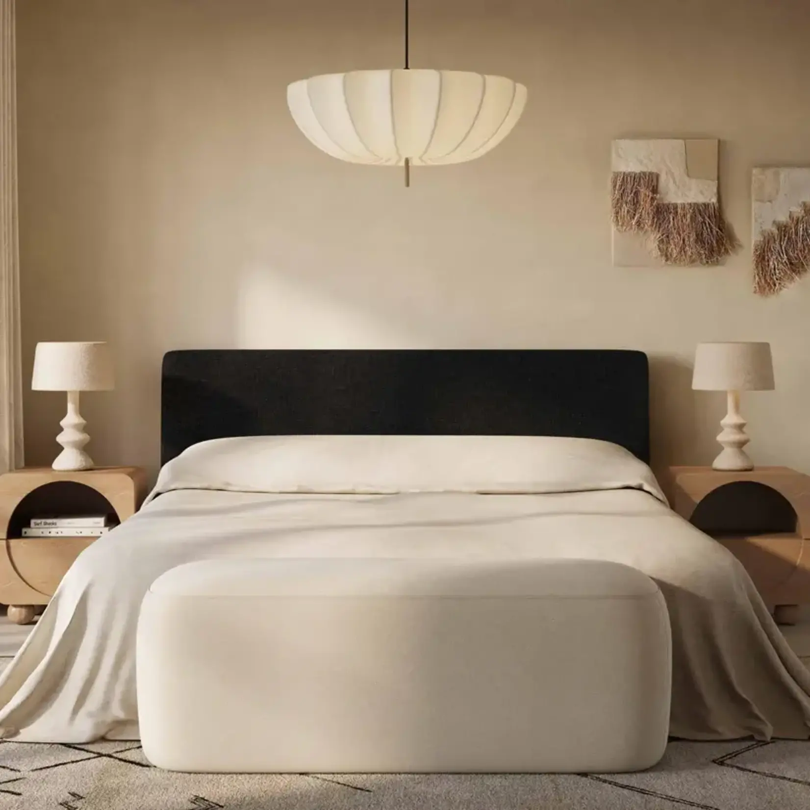 TOV Isla Black Velvet King  Bed