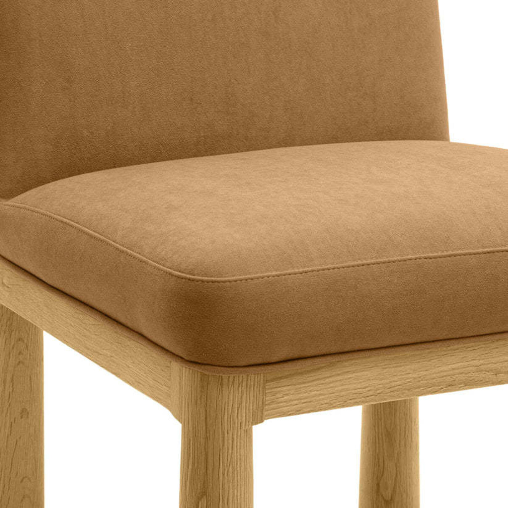 TOV Tiara Cognac Performance Velvet Oak Dining Chair
