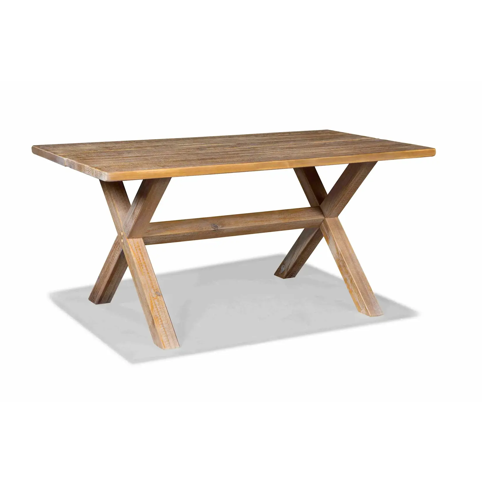 GrainWood Montauk 63 inch Trestle Table - Driftwood