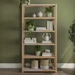 GrainWood Greenport 72" Bookcase Brushed Driftwood