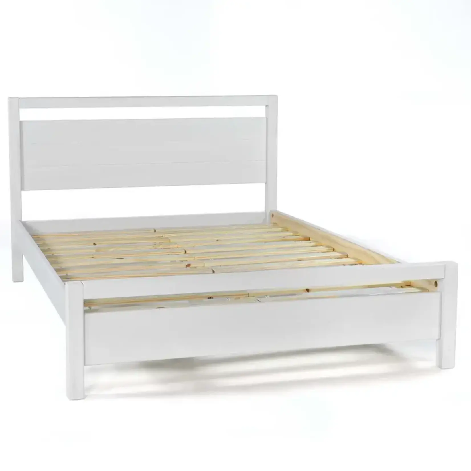 GrainWood Loft Full Platform Bed - Brushed White (G2H)