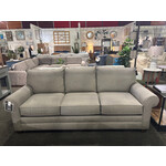 Bassett Alexander Roll Arm Sofa Fog Performance Fabric