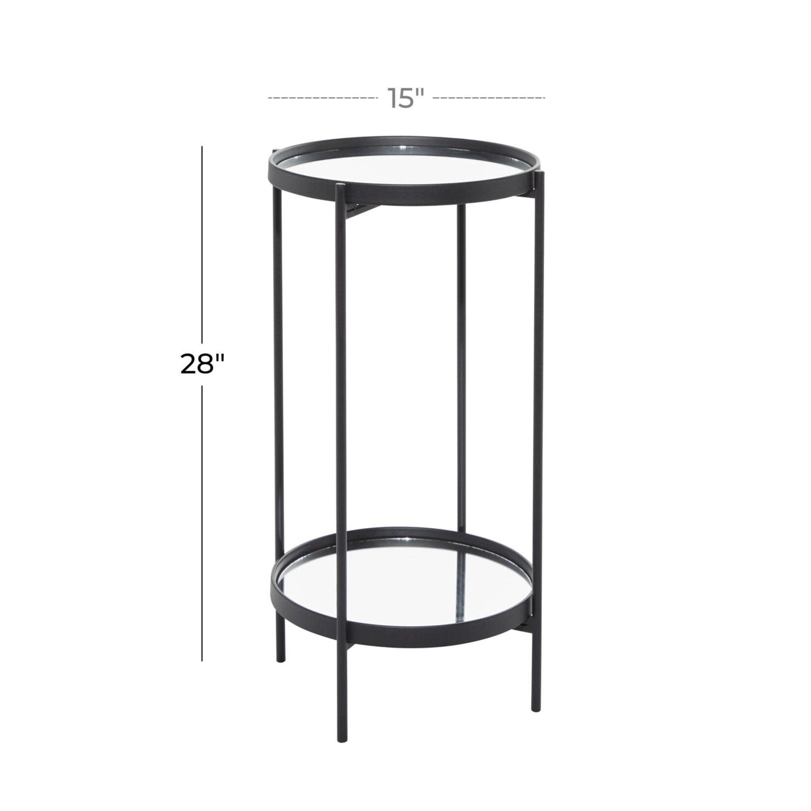 Uma 43305 Metal Mirror Table