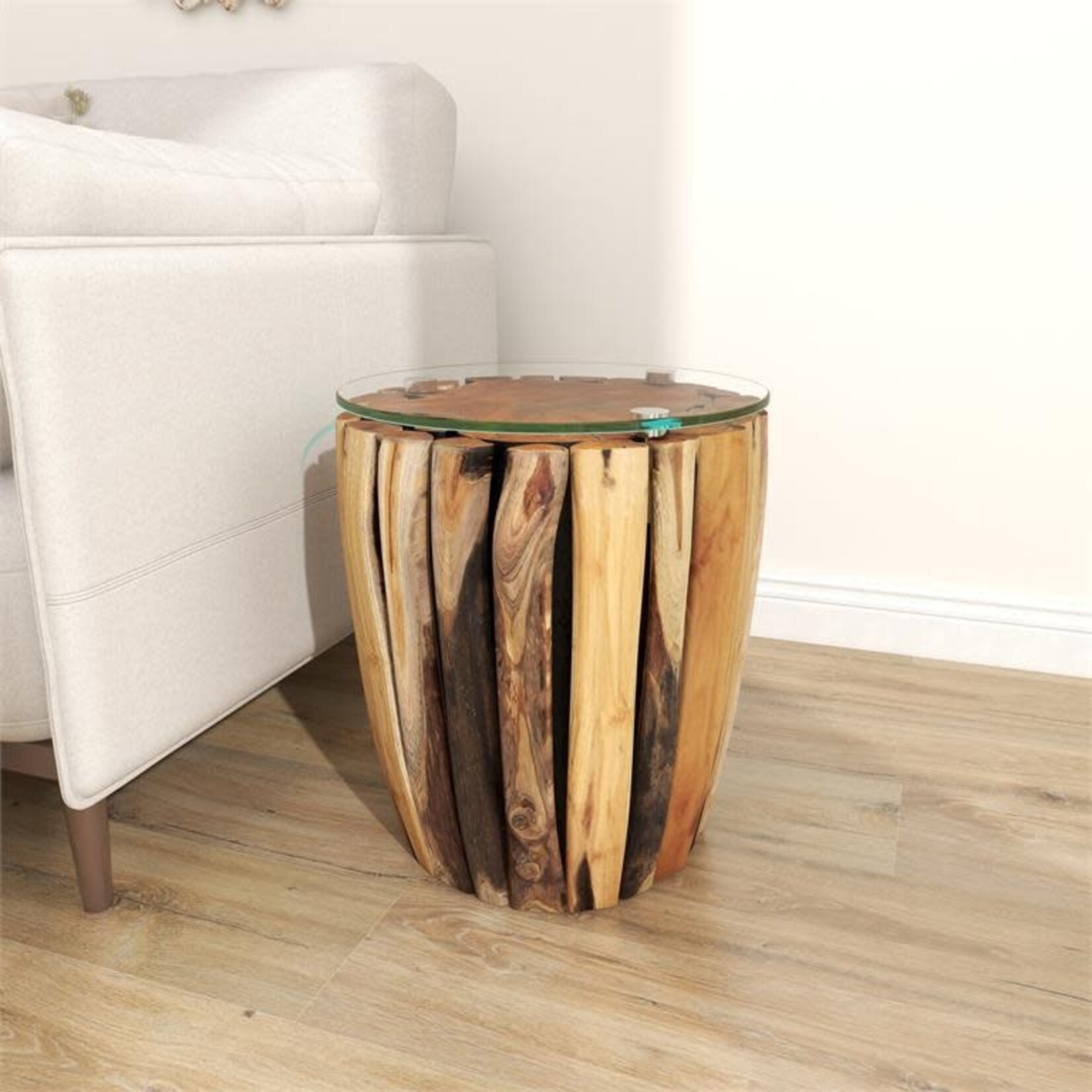 Uma 75560 Teak Glass Table