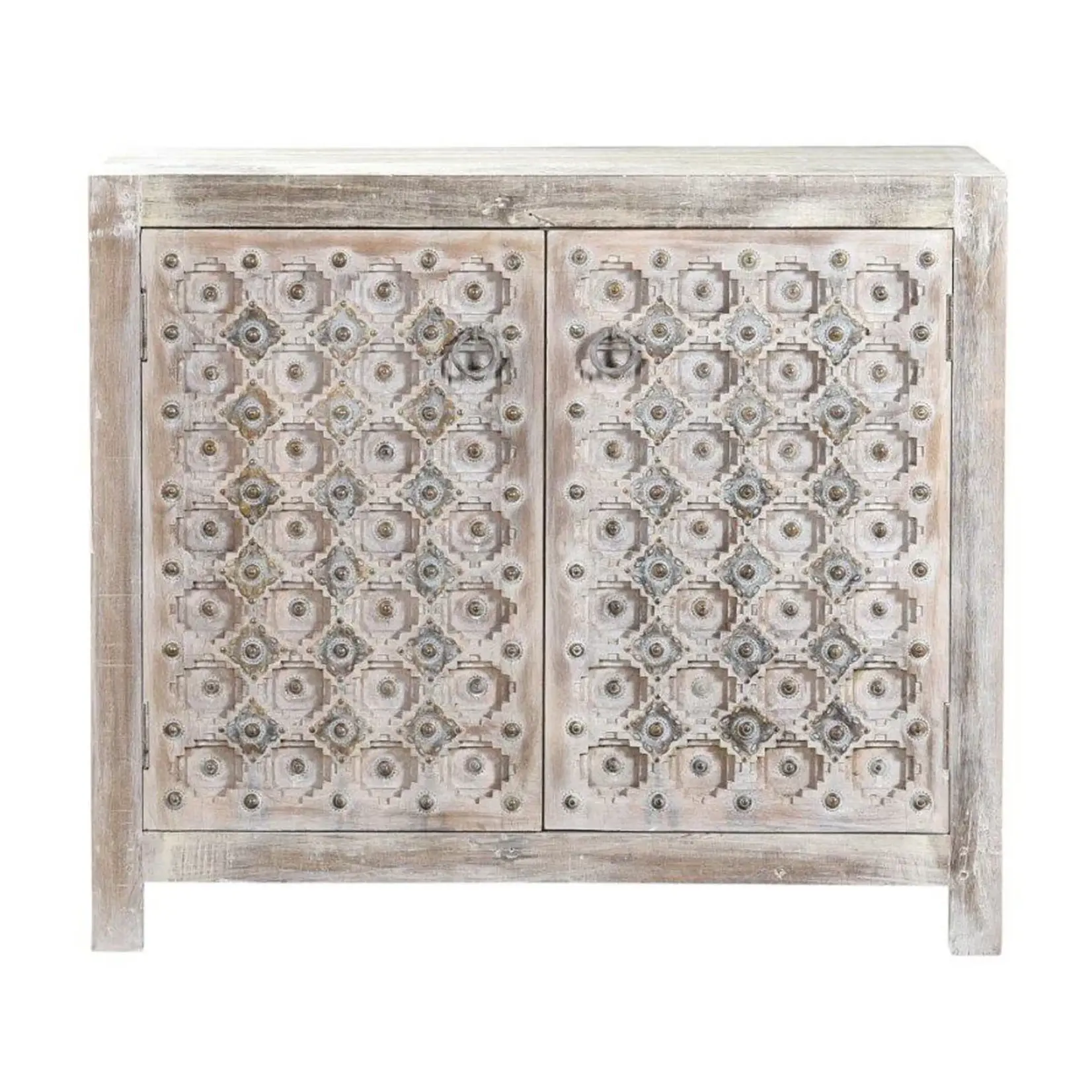 Classic Home Alta 2 Dr Sideboard Bleached White