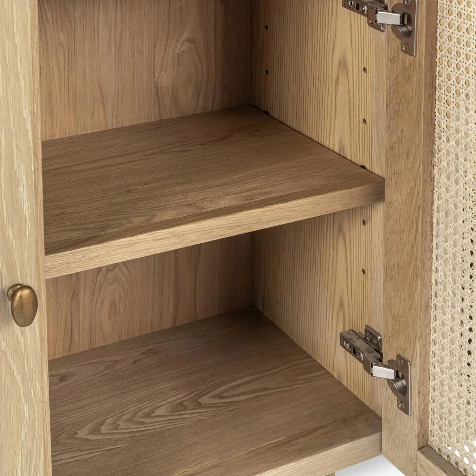 Classic Home Barrea Oak Wood 4Dr Cabinet Natural