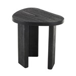 Uma Black Wood Handmade Side End Accent Table