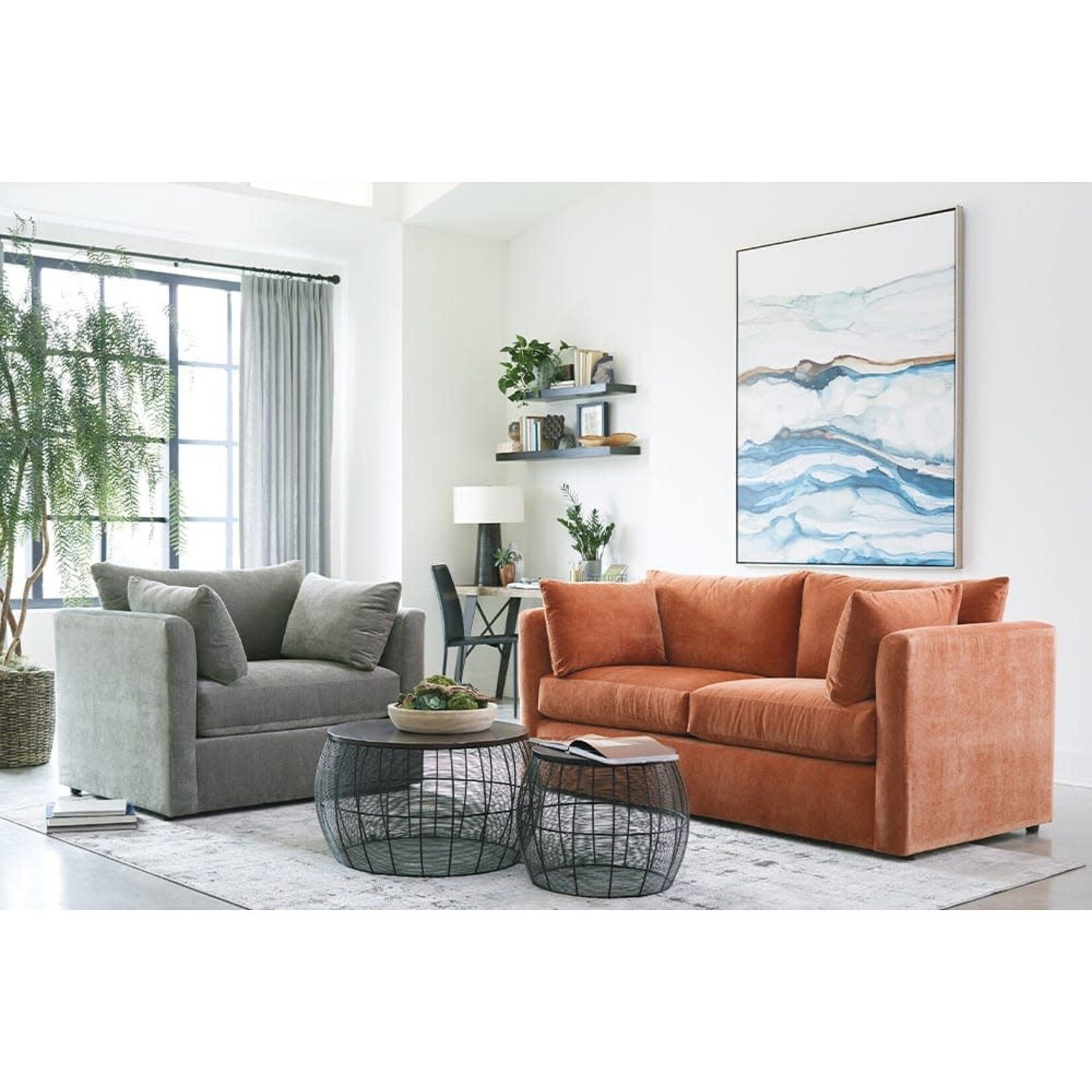 OvernightSofa 12046-Z Kenley Haze Full Sleeper