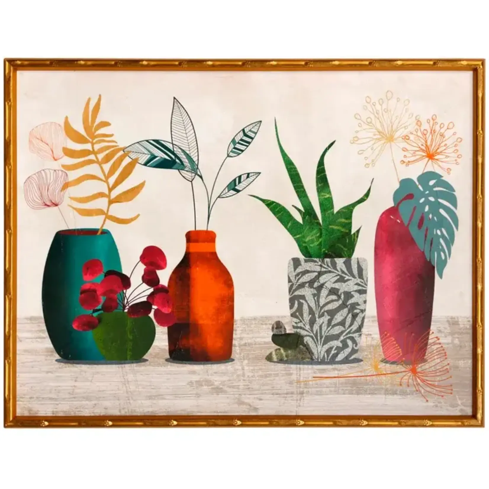 Stylecraft Modern Ikebana Textured Printed Frame