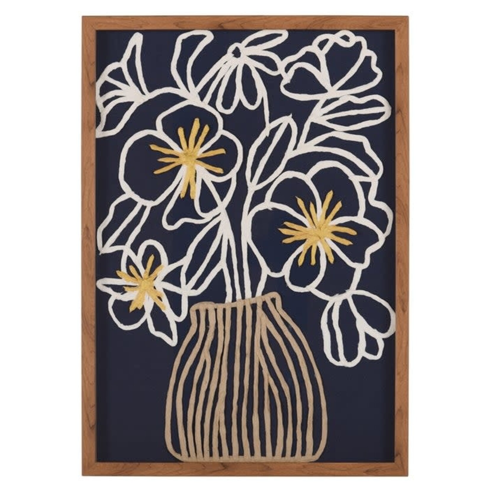 Stylecraft Blue Arrangement Flower Shadow Box