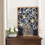 Stylecraft Blue Arrangement Flower Shadow Box