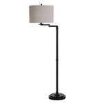 Stylecraft Madison Bronze Floor Lamp with Fabric Shade