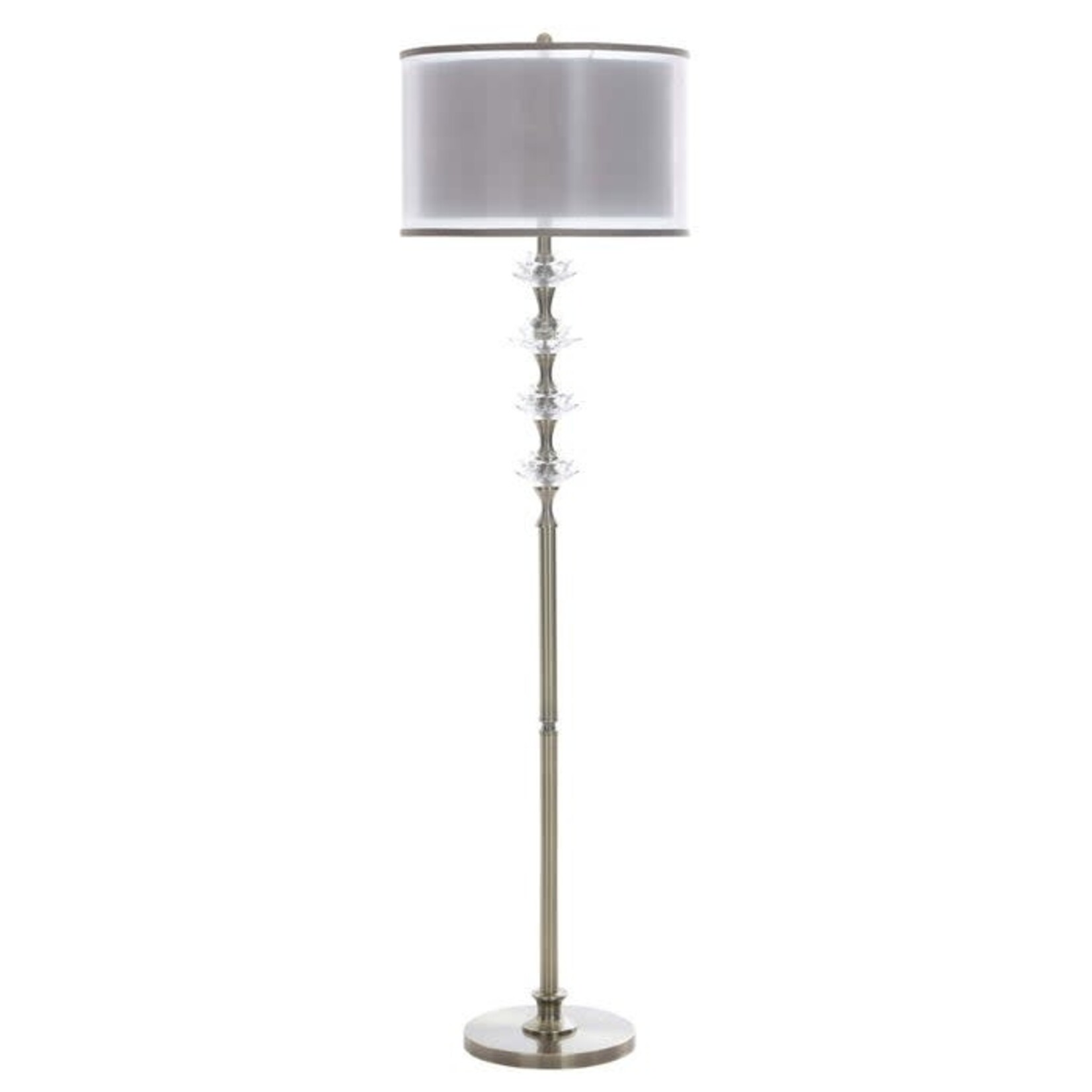 Stylecraft Tilbury Gold Steel Floor Lamp L734938