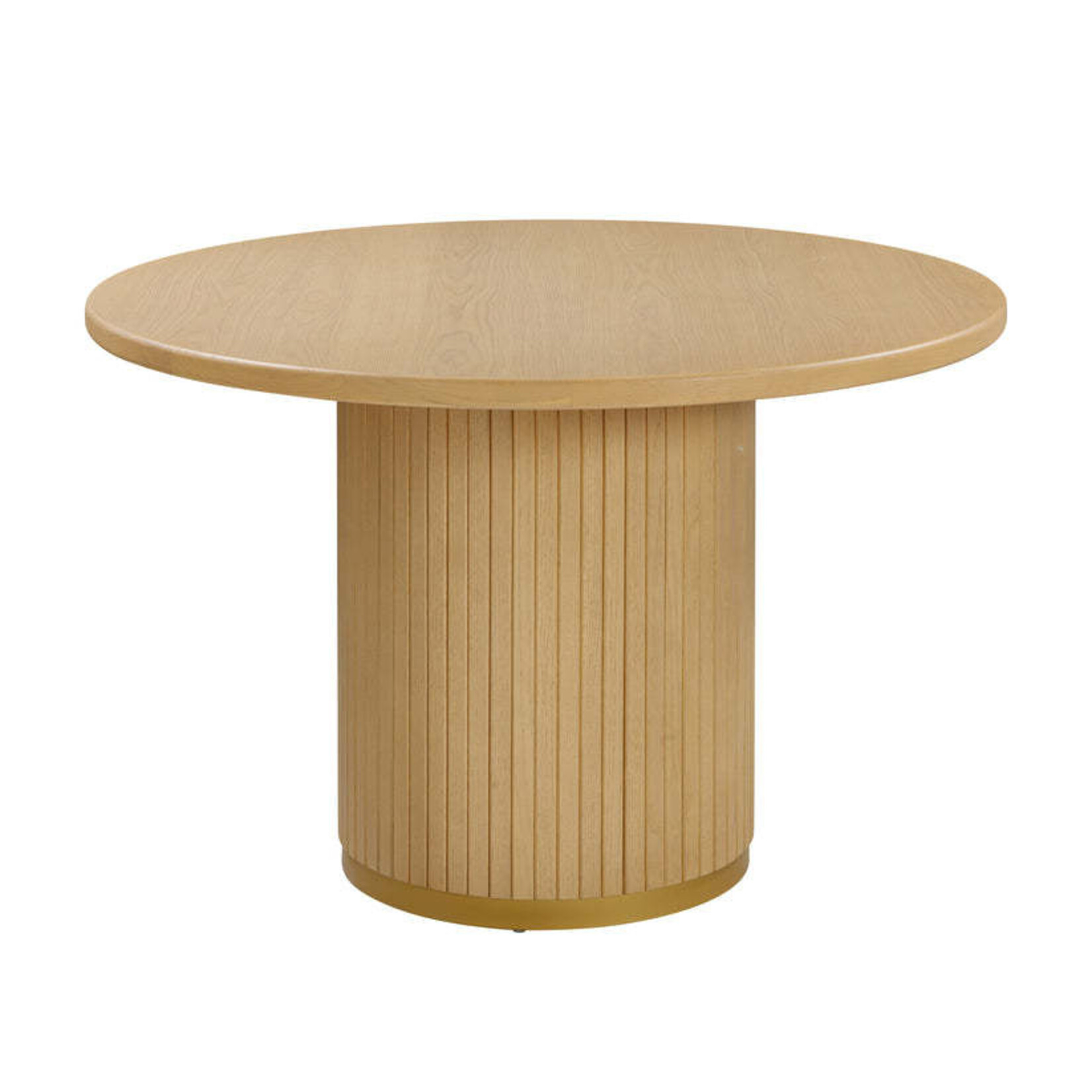 TOV Chelsea Natural Oak Wood Round Dining Table