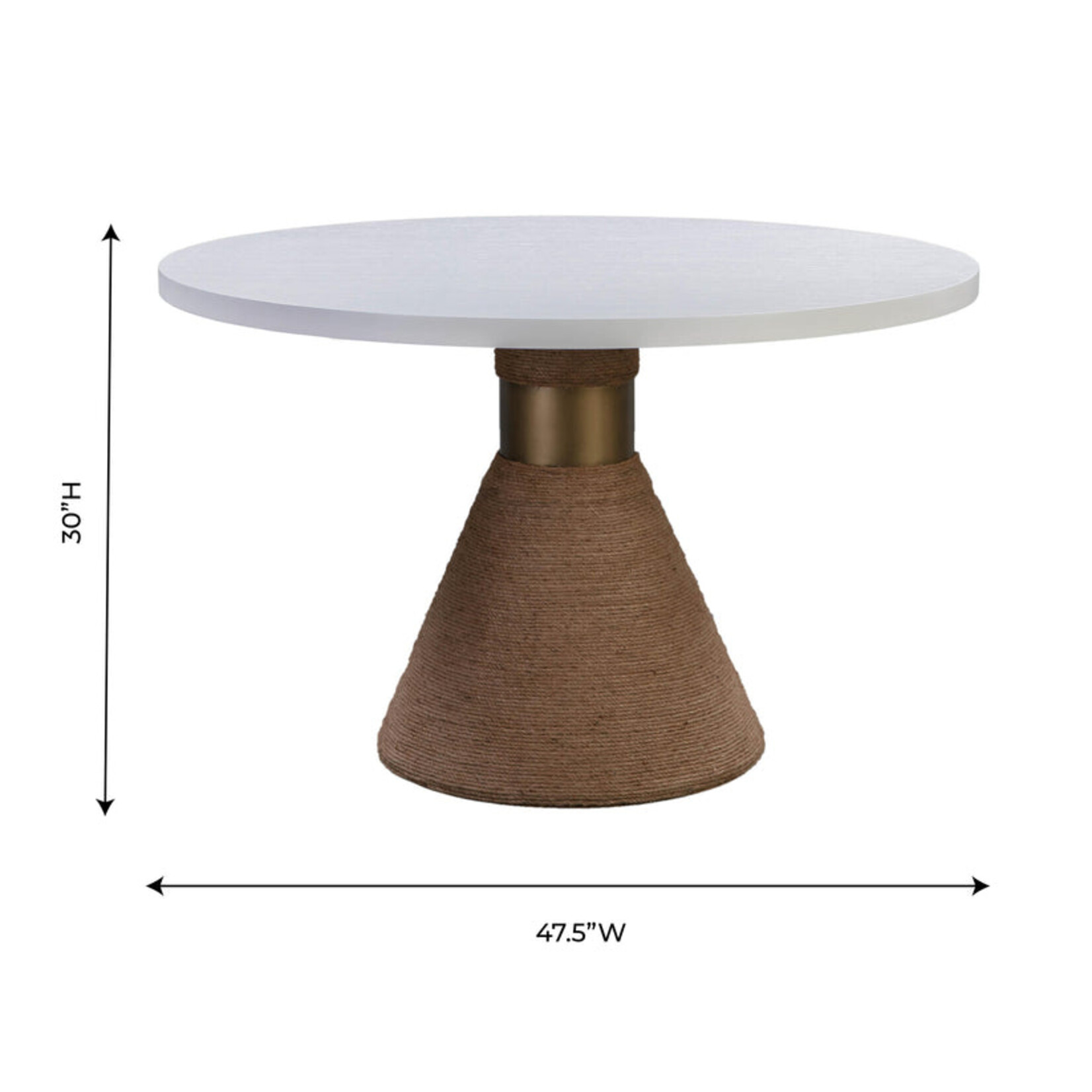 TOV Rishi Natural Rope Round Table