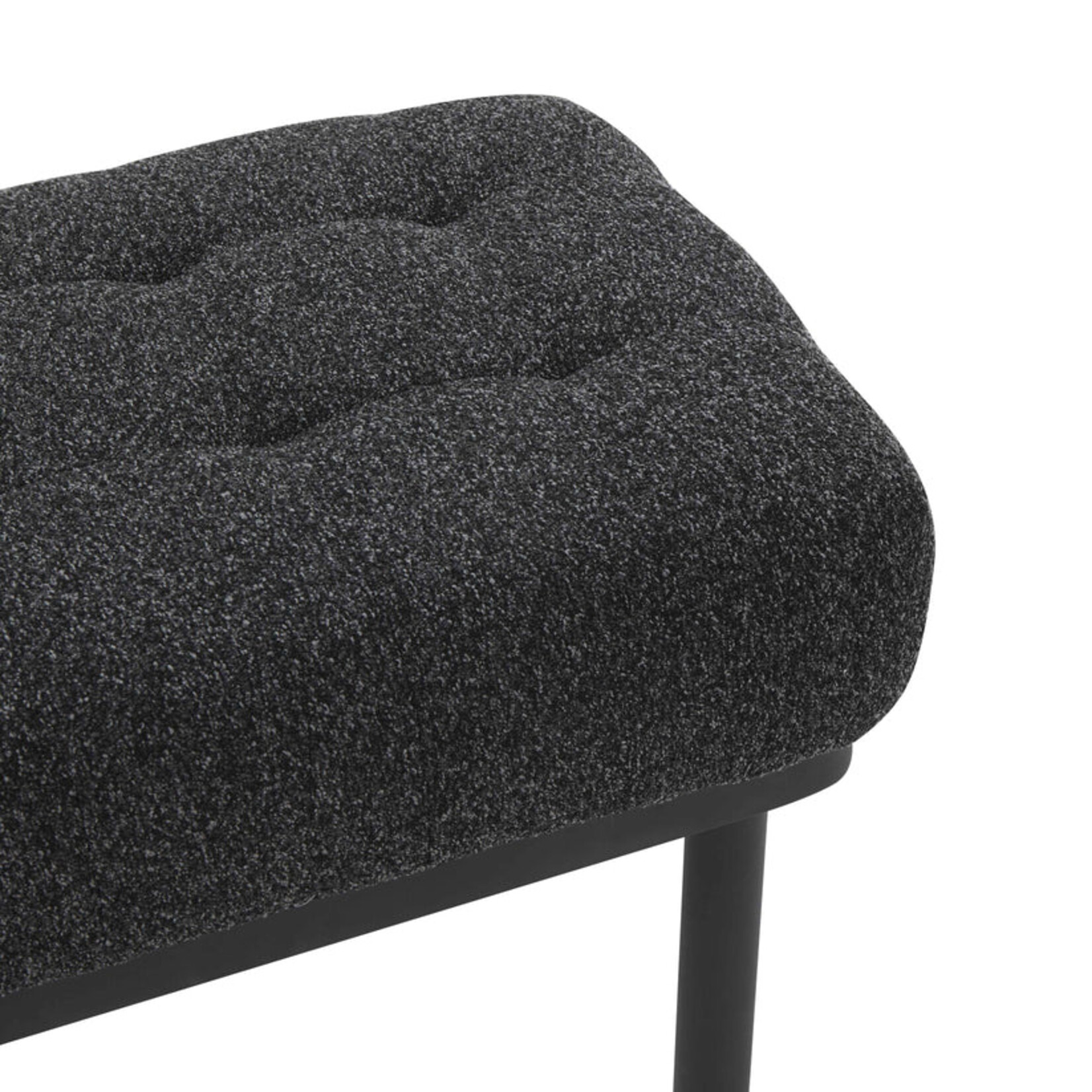 TOV Olivia Black Boucle Bench