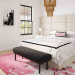 TOV Olivia Black Boucle Bench