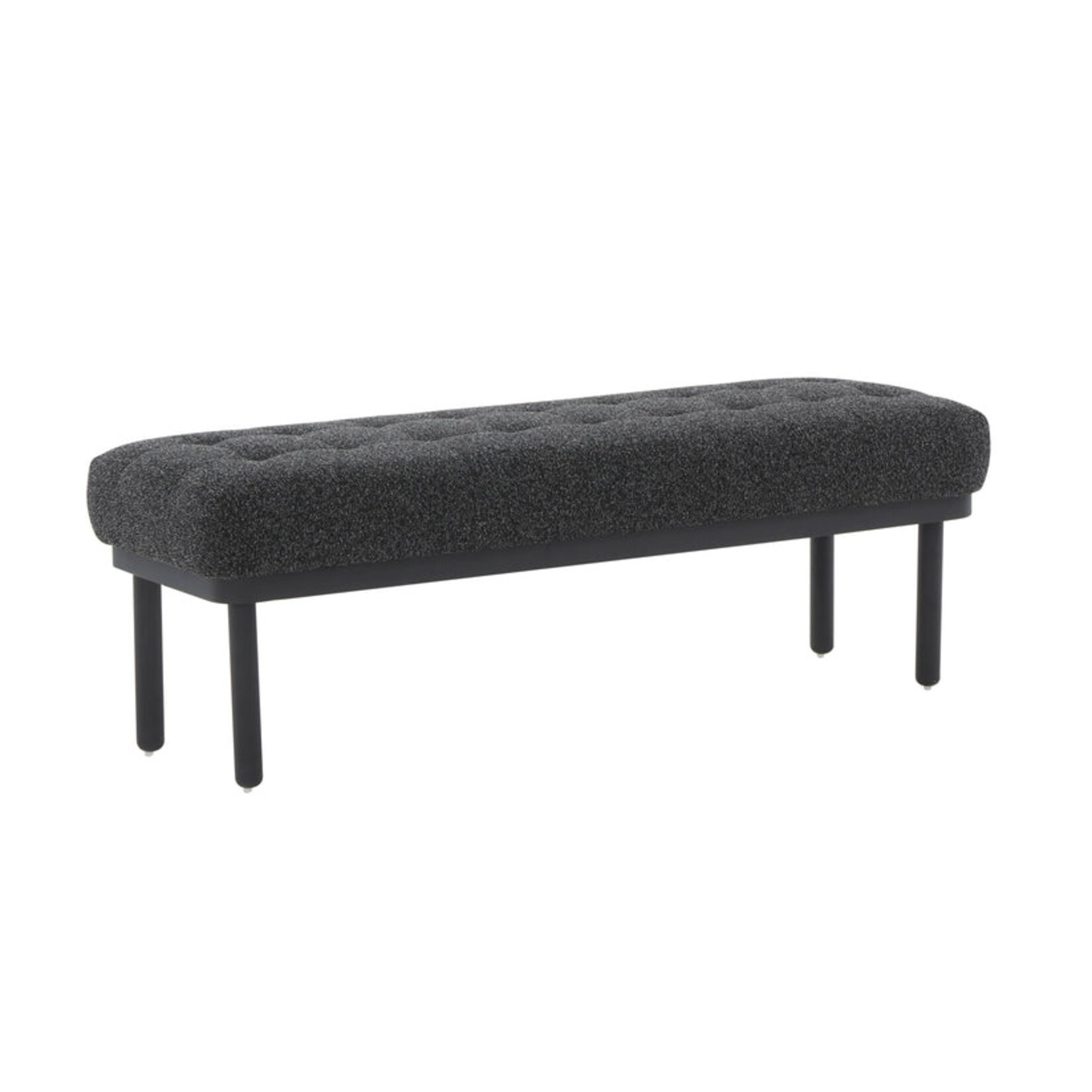 TOV Olivia Black Boucle Bench