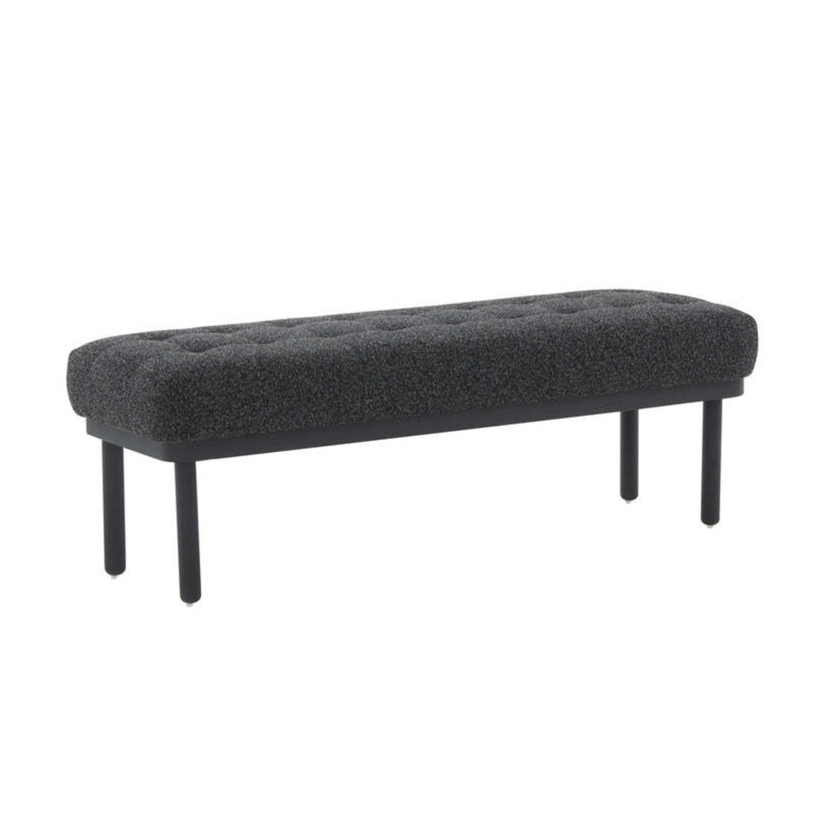 TOV Olivia Black Boucle Bench