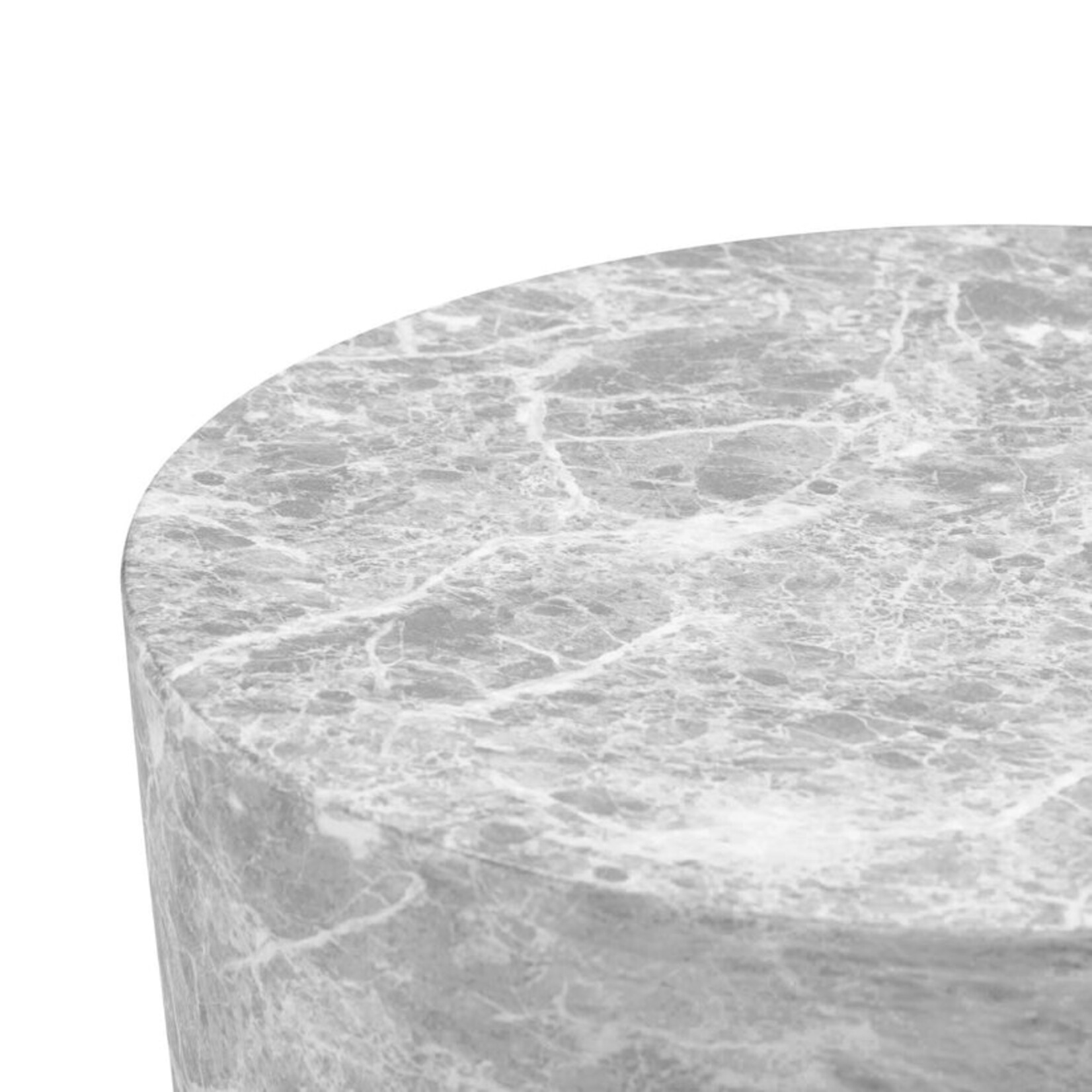 TOV Charra Faux Travertine Indoor/Outdoor Side Table