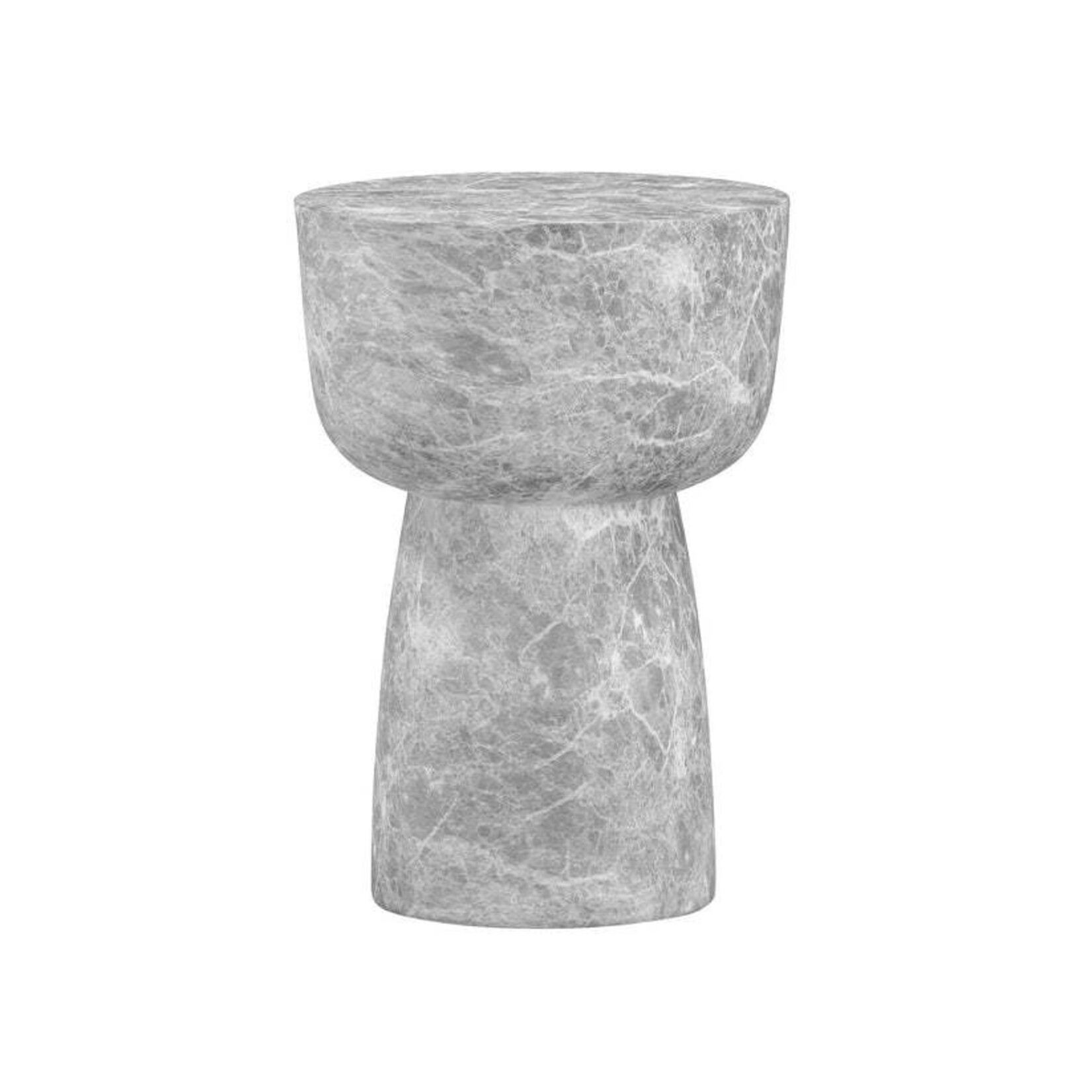 TOV Charra Faux Travertine Indoor/Outdoor Side Table