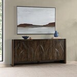 Classic Home Ledro Wood 4Dr Buffet Dark Brown