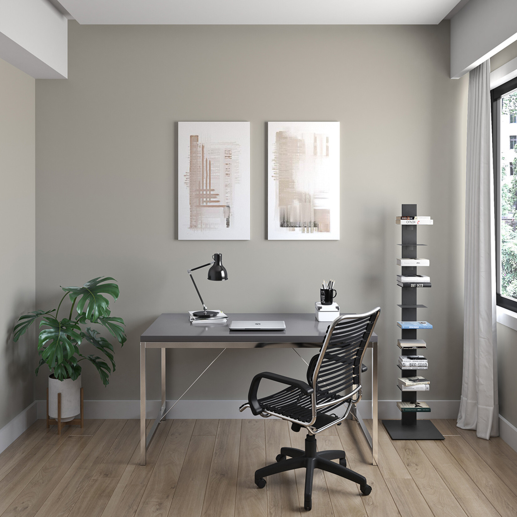 EuroStyle Gilbert 54 Desk Black