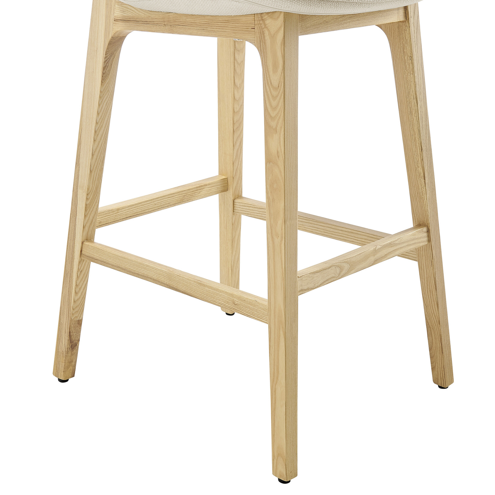 EuroStyle Clara Bar Stool OFF WHT/NAT ASH
