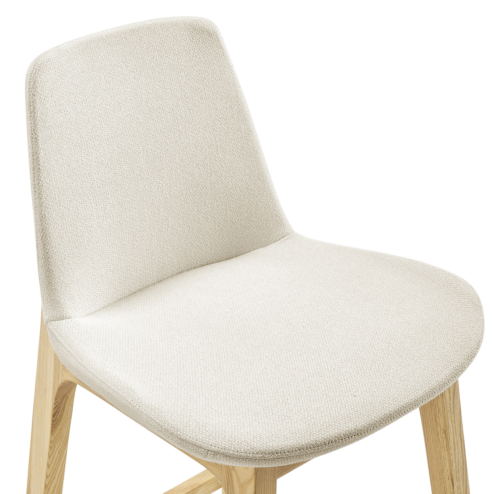 EuroStyle Clara Bar Stool OFF WHT/NAT ASH