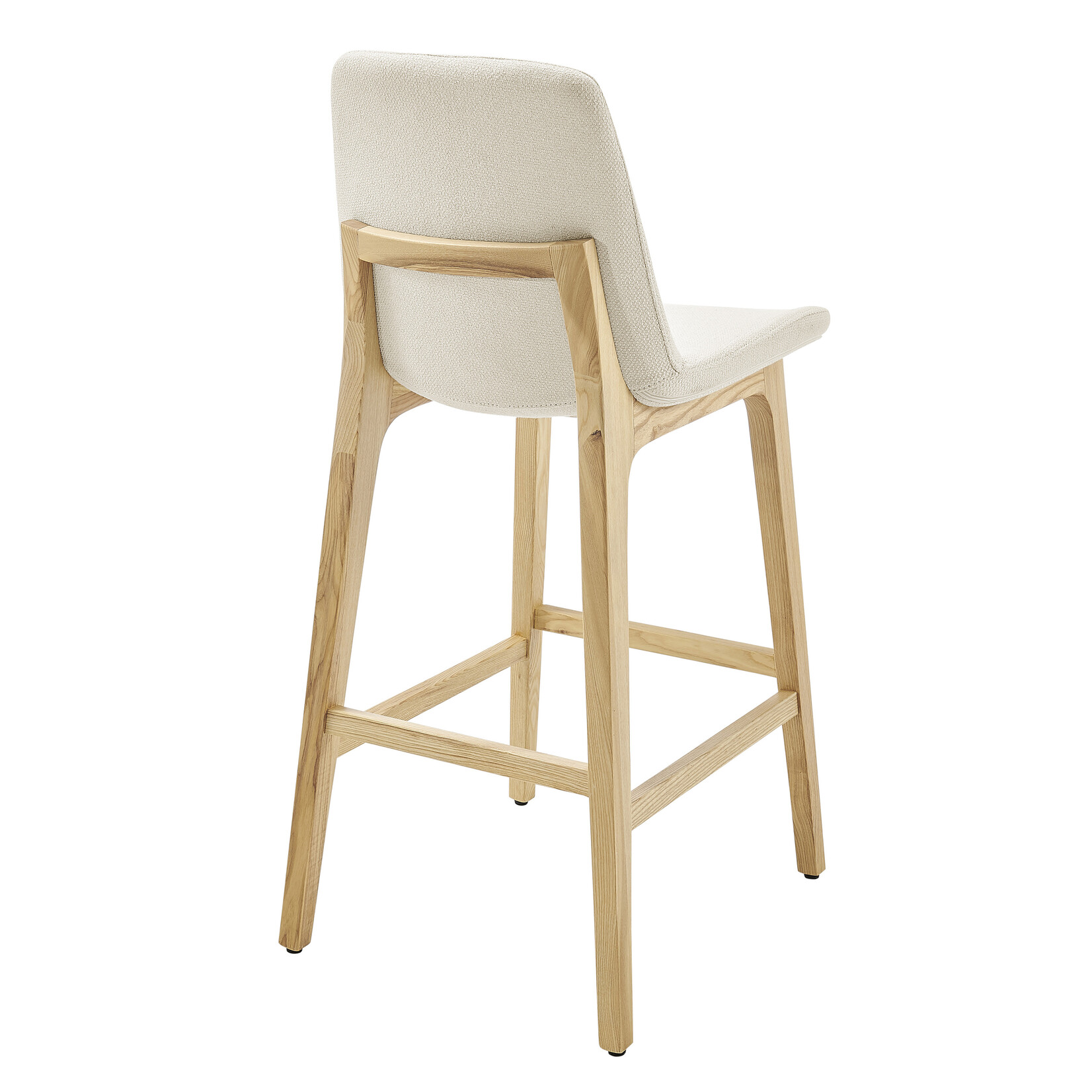 EuroStyle Clara Bar Stool OFF WHT/NAT ASH