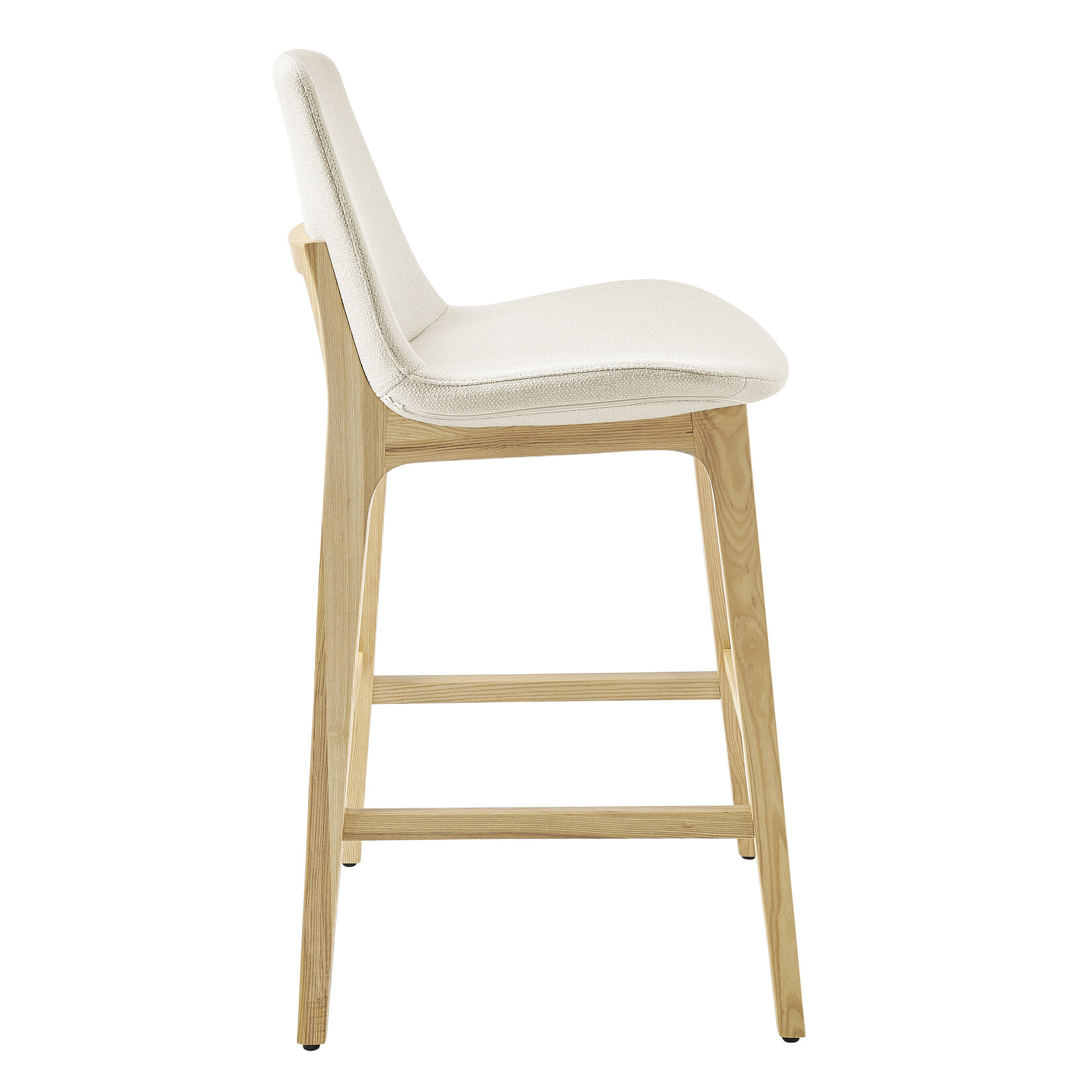 EuroStyle Clara Bar Stool OFF WHT/NAT ASH