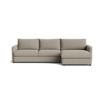 Bassett Allure Sectional w/RAF Chaise Dove