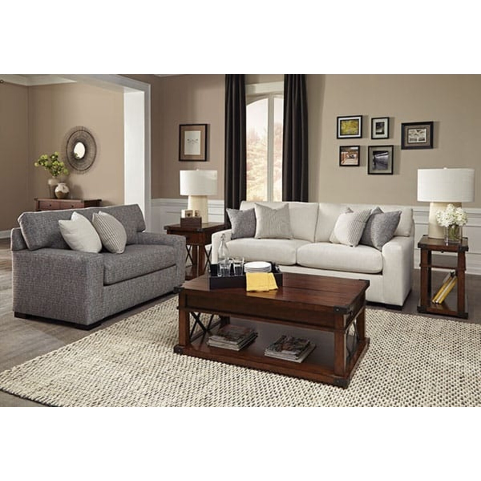 OvernightSofa 5050-Z Queen Sleeper Sugarshack Mist